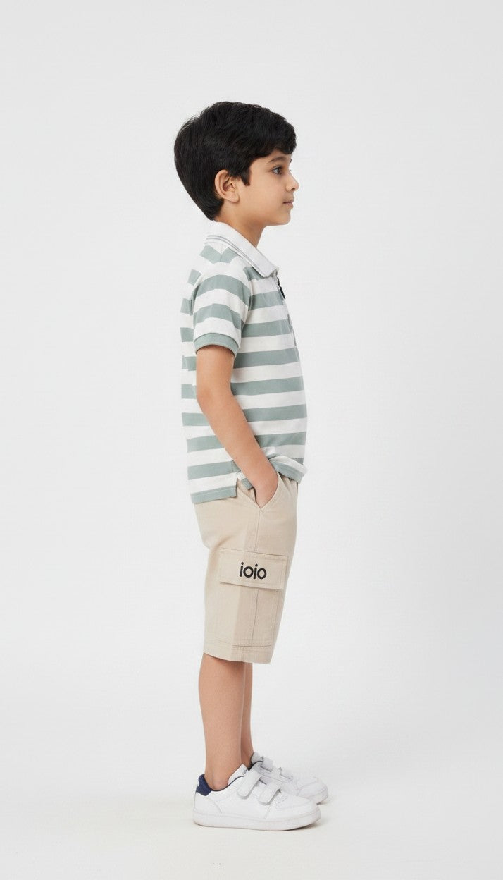 Boys Summer Polo Shorts Co-Ord