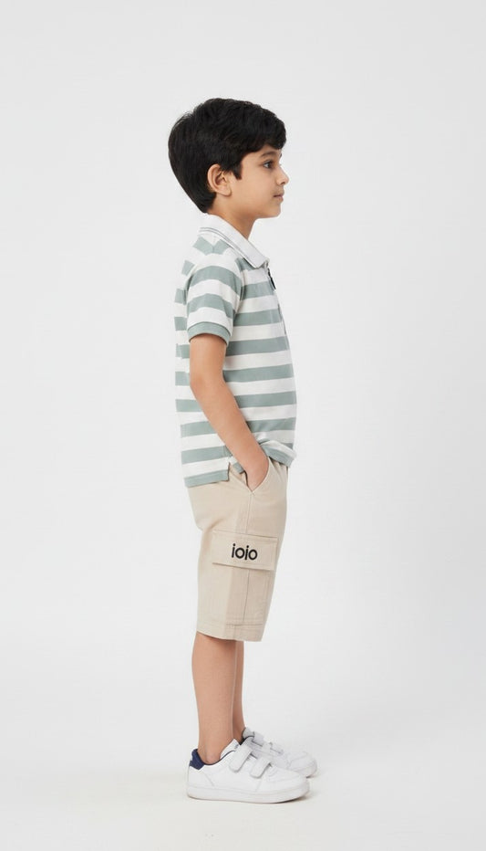 Boys Summer Polo Shorts Co-Ord